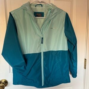 Kids Eddie Bauer Teal and Mint Jacket Sz 10/12.Excellent condition!